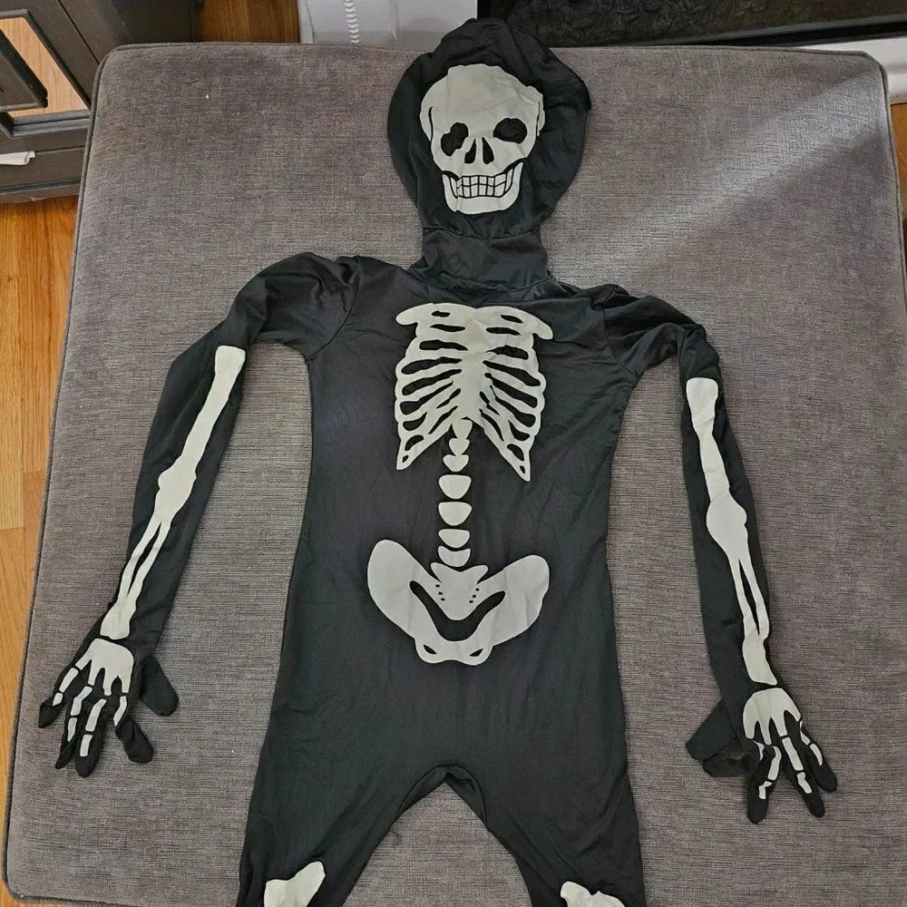 Morphsuits Unisex Halloween glow in the dark Skeleton Costume One Piece Bodysuit